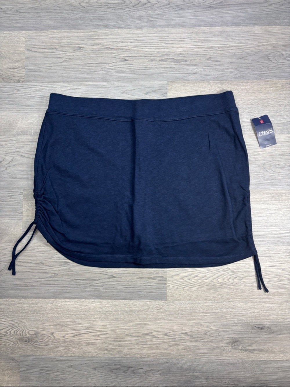 Chaps Navy Drawstring Side Skort - 2X NWT